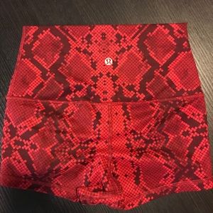 Snake print Lululemon Shorts